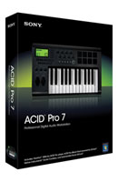 SONY ACID PRO 7.0 SOFTWARE Multitracking, editing, midi, looping, for PC