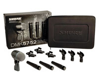 SHURE DMK 57-52 MICROPHONE SET Drum set, 3x SM57, 1x BETA52, 3x A56D, case