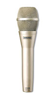 SHURE KSM9/SL MICROPHONE Handheld vocal condenser, dual diaphragm, dual pattern, champagne