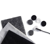 RYCOTE UNDERCOVERS MICROPHONE MOUNTS Adhesive pads with fabric covers (pack of 30+30)