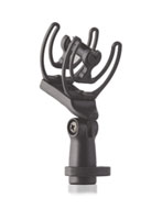 RYCOTE 41101 INV-1 MICROPHONE SUSPENSION 25mm bar, 43mm black lyres, 2x9.5mm, reducer, static