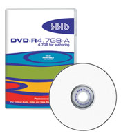 HHB DVD-R 4.7GB, Inkjet surface, cased