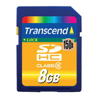 TRANSCEND TS8GSSDHC6 8GB MEMORY CARD Class 6