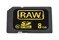 HOODMAN RAW 8GB SDHC MEMORY CARD Class 10