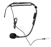 TRANTEC TS33 MICROPHONE Headworn, 20Hz-16kHz, for radiomic, Lemo, black