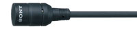 SONY ECM-44BC MICROPHONE Lapel, omni-directional, for WRT-8B, 822B radiomic, Hirose, black