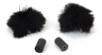 RYCOTE LAVALIER FURRY, Black (pack of 2)