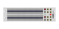 KLARK TEKNIK DN370 GRAPHIC EQUALISER 2 channel, 30 band, 1/3 octave, notch filters, 3U rackmount