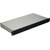 RACKCASE Rackmount universal case 1U, 230mm deep, all aluminium, punched rear panel, black anodised