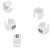 CABLE MARKERS PS15BW.2 Retrofit, black on white, loose, bagged, (pack of 50)