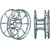 SKELETON CABLE REEL 200M triple flange, SMPTE 311M fibre, steel, zinc plated