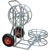SKELETON CABLE REEL TROLLEY, steel, zinc plated