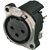 NEUTRIK XLR NC3FBV1 Female PC mounting vertical