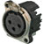 NEUTRIK XLR NC3FBHL1 Female PC mounting lateral