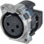 NEUTRIK XLR NC3FBY Female panel, IDC