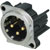 NEUTRIK XLR NC3MBHL Male PC mounting lateral