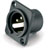NEUTRIK XLR NC3MPP Male panel, plastic