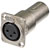 NEUTRIK XLR NA3FDM Feed-through panel adapter, female to male