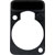 NEUTRIK XLR DSS-0 D-SERIES LABEL HOLDER Black