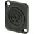 NEUTRIK XLR BLANKING PLATE D-series, surface mount, black