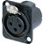NEUTRIK XLR NC3FD-LX-HA-BAG Female panel, crimp
