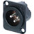 NEUTRIK XLR NC3MD-LX-HA-BAG Male panel, crimp