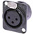 NEUTRIK XLR NC3FD-L-BAG-1 Female panel