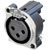 NEUTRIK XLR NC3FBAH1 Female PC mounting horizontal