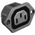 BULGIN PX0675/28 IEC MAINS CONNECTOR Female panel