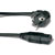 AC MAINS POWER CORDSET  IEC female - SHUKO, 2.5 metres, black