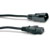 AC MAINS POWER CORDSET IEC female - IEC male, 0.5 metre, black