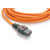 AC MAINS POWER CORDSET IEC-Lock female - IEC male, 0.5 metre, orange