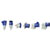 WALTHER 514306 Splashproof 16A surface mounting socket outlet, angled