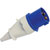 WALTHER 210306 Splashproof 16A cable plug, straight