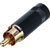 REAN NYS352BG RCA (PHONO) PLUG Black shell, gold contacts