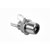 DELTRON 431 RCA (PHONO) PANEL SOCKET Nickel contacts, black ring