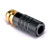 LOCKING MINIATURE JACK SOCKET In-line, 3.5mm 3-pole, black