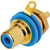 REAN NYS367-6  RCA (PHONO) PANEL SOCKET Gold contacts, blue ring