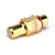 DELUXE RCA (PHONO) PANEL SOCKET Feed-through, red