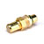 DELUXE RCA (PHONO) PANEL SOCKET Feed-through, green