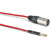 CANFORD PATCHCABLE Bantam-XLR male, 1800mm Red