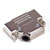 D-SUB 25 pin metal cover, deluxe, 45 degree entry, nickel