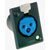 AMPHENOL PDN31 Female panel, blue