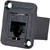 SWITCHCRAFT EHRJ45P6 Cat6, unshielded, fem-fem feedthrough, black