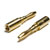4mm PLUG Gold, double screw termination