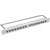 FIREWIRE FEEDTHROUGH PATCH PANEL 1U 1x16, grey