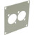 UNIVERSAL MODULAR CONNECTION PLATE 2x Universal connectors, grey
