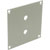 UNIVERSAL MODULAR CONNECTION PLATE 1x pair Binding posts, grey