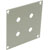 UNIVERSAL MODULAR CONNECTION PLATE 2x pairs Binding posts, grey