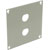 UNIVERSAL MODULAR CONNECTION PLATE 2x BNC, grey